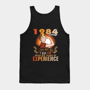 Women Vintage 1984 Birthday Tank Top